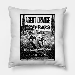 Agent The Surf Punk Orange Pillow