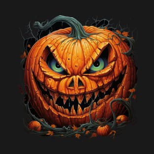 Scary Pumpkin Face T-Shirt