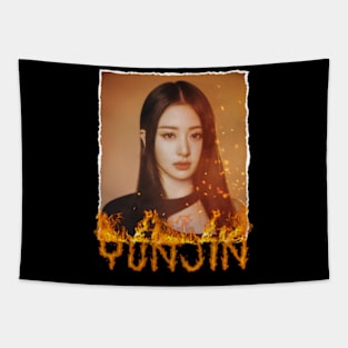 Yunjin Le Sserafim Flame Tapestry