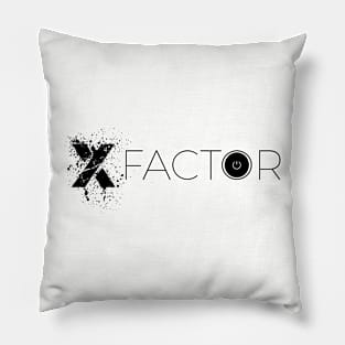 X-Factor EDU Logo Black Pillow