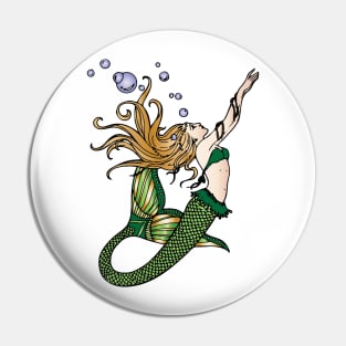 Drowning Mermaid Pin