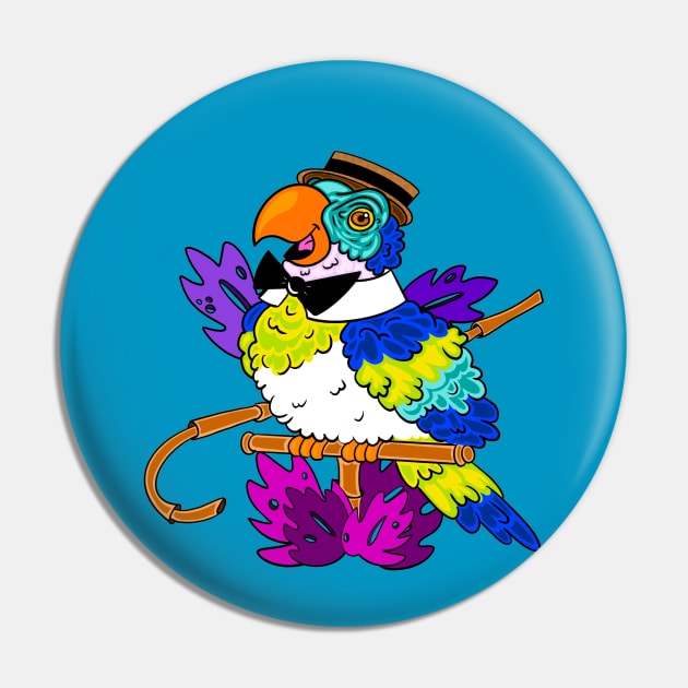 Barker Bird Enchanted Tiki Room Pin by Debra Forth