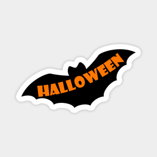 Halloween black bat silhouette Magnet