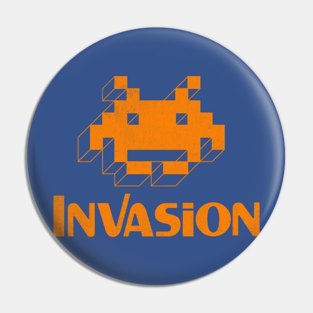 Alien Invasion - Retro Video Game Pin by Nemons