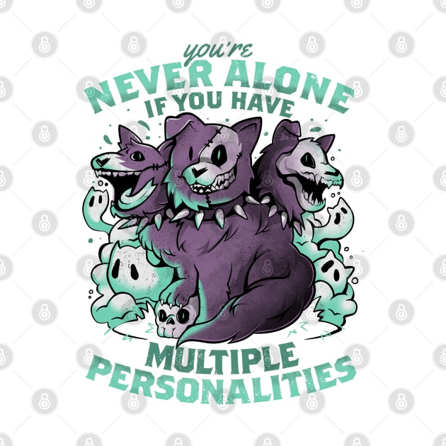 Multiple Personalities - Funny Evil Hell Dog Gift by eduely