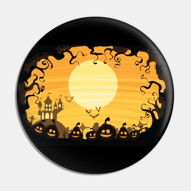 Halloween Pumpkins Pin by M2M