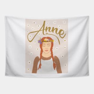 Anne with an E, ,Ae of Green Gables portrait Tapestry