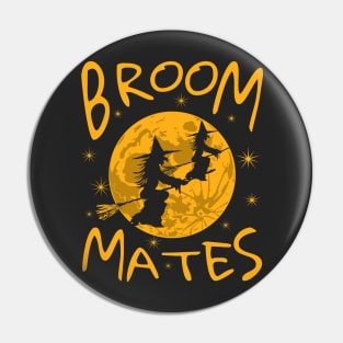 Witches on Broomsticks | Broom Mates | Moonlight Witches Pin