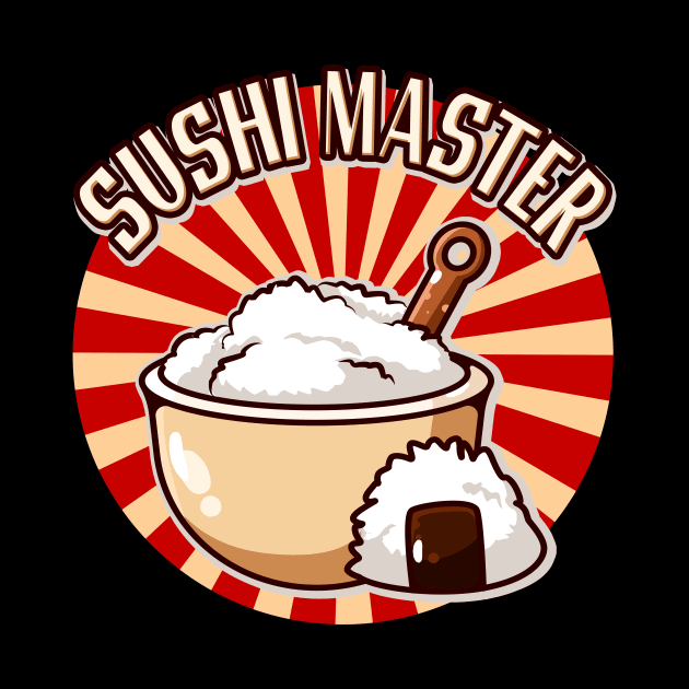 Sushi Master Japanese Cuisine Japan Chef by Foxxy Merch