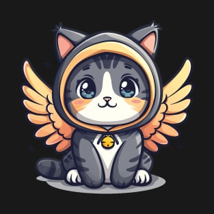 Kawaii Cat Angel T-Shirt