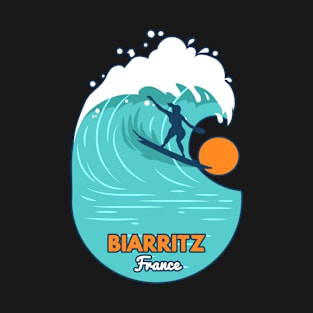 Biarritz France surf girl T-Shirt