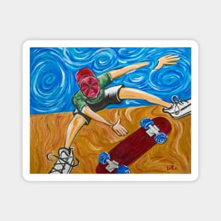 Van Gogh's Half Pipe Magnet