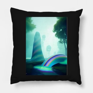 GHOSTLY HALLOWEEN SUNRISE Pillow