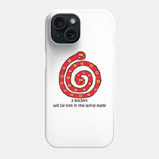 TABCxon #019b Twin Head in Spiral Maze Phone Case