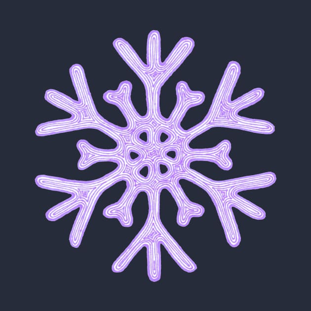 Snowflake (purple) by calenbundalas