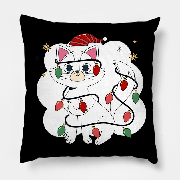 halloween cat Pillow by M_Mary