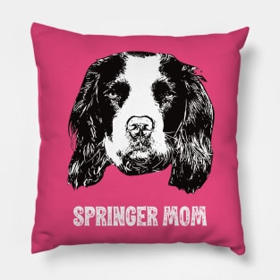 Springer Mom Springer Spaniel Design Pillow