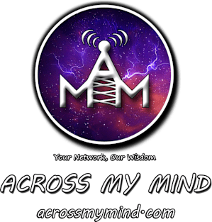 Across My Mind Slogan Magnet