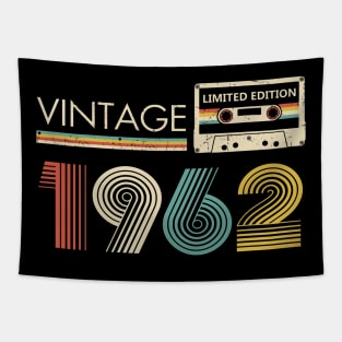 61st Birthday Vintage 1962 Limited Edition Cassette Tape Tapestry