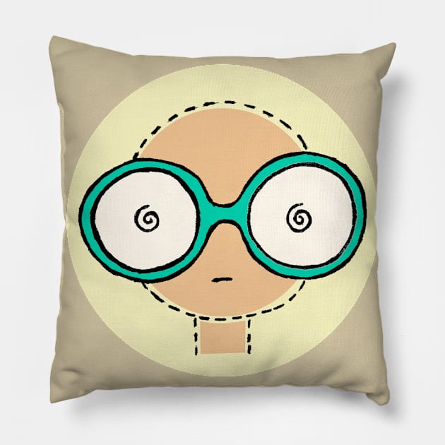 Think Deeply Pillow by Ra.ya.