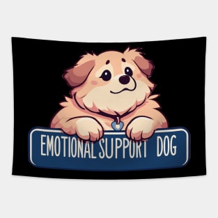 Kawaii Emotional Support puppy Dog Tapestry