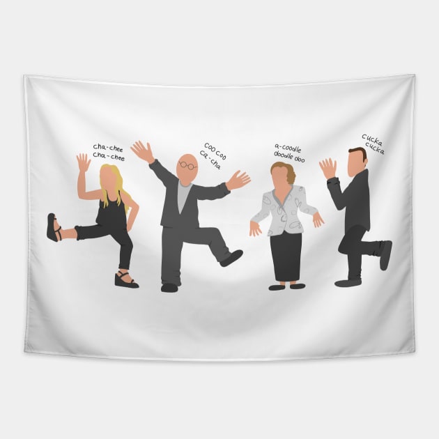 Arrested development chicken Dance Tapestry by taheldesigns