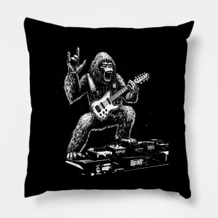 Bigfoot Rock Star Guitar Head Pillow
