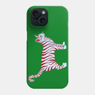 Peppermint Candy Red Striped Cat Phone Case