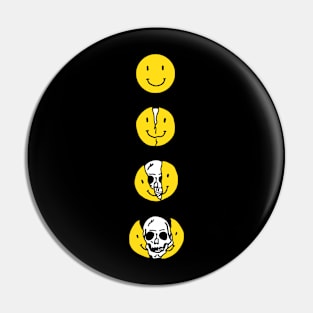 SMILEY FACE AND SKULL ART DRAWING Pin