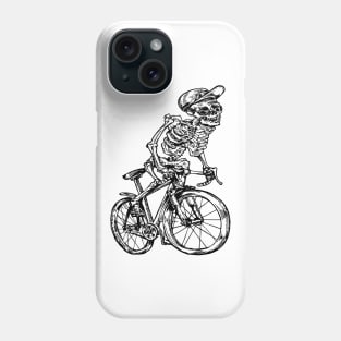 SEEMBO Skeleton Cycling Bicycle Cyclist Bicycling Biker Bike Phone Case