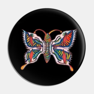 Dead & Co Steal Your Face Butterfly Hand drawn ArtfulNW Pin