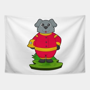 Dog Firefighter Fire department Tapestry