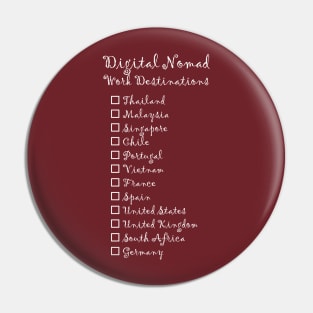 Digital Nomad Destination Pin