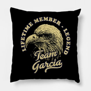 Garcia Name - Lifetime Member Legend - Eagle Pillow