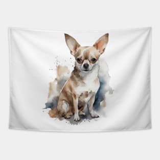 Chihuahua Watercolor Style Tapestry