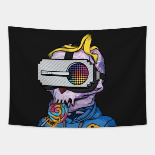 Cyber Games - Tamarin Skull Tapestry