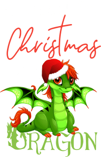Cute Anime Christmas Dragon TShirt - All I Want For Christmas is a Dragon Magnet