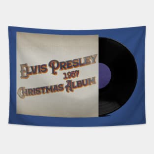 RETRO VINYL MEMPHIS TENNESSEE CHRISTMAS LEGEND Tapestry