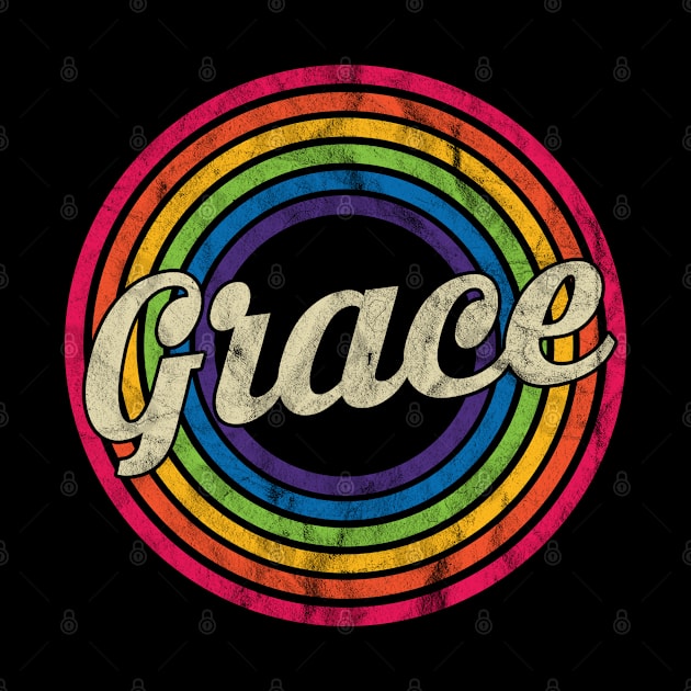 Grace - Retro Rainbow Faded-Style by MaydenArt