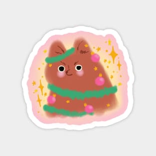 Cute Christmas Dog Magnet