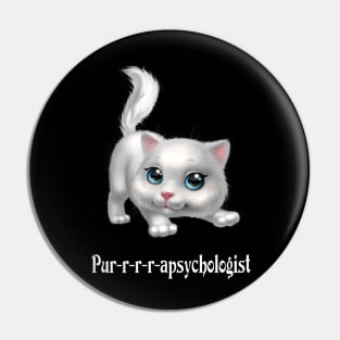 Purrrapsychologist-Parapsychology Cute Cat Pin