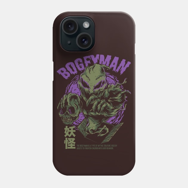 Creepy Horror Bogeyman Monster Vintage Scary Comic Phone Case by SLAG_Creative