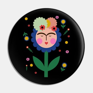 Frida kahlo flower colorful summer flowers feminist mexican painter Pin