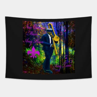 NEW ORLEANS TRUMPET LET THE GOOD TIMES ROLL Tapestry
