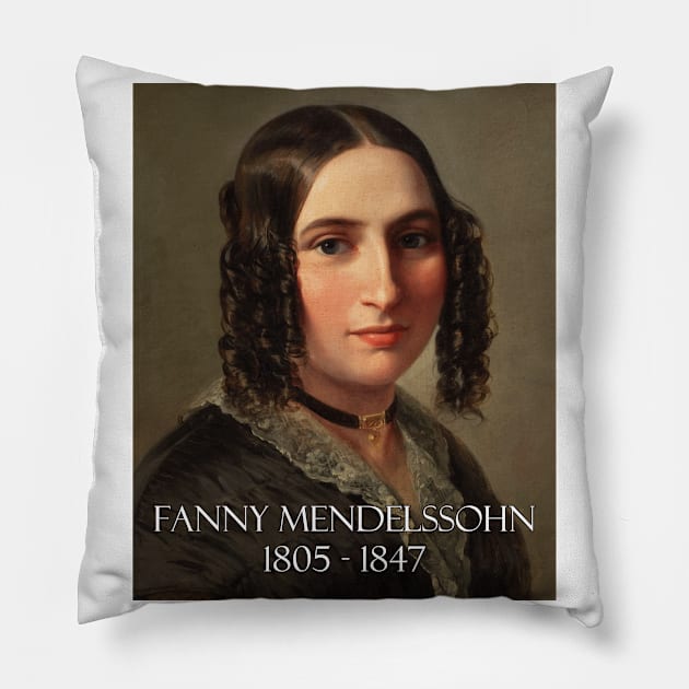 Great Composers: Fanny Mendelssohn Pillow by Naves