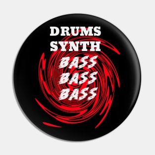 Drums Synth Bass, Music Producer Pin