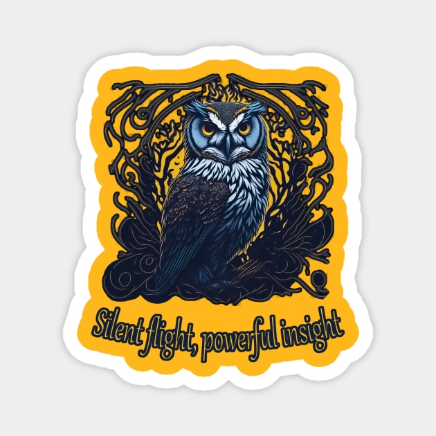 owl power Magnet by ElArrogante