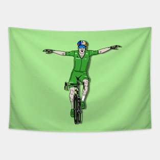 Wout Van Aert Tour de France 2022 - Green jersey champion Tapestry