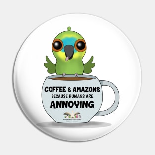 Coffee & Blue-Fronted Amazons! Pin