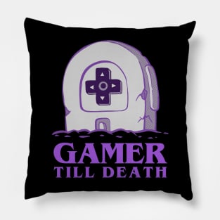 Gamer Till Death Pillow